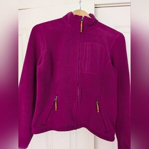 Eddie Bauer Women's Fleece Jacket in Deep Magenta, Size S